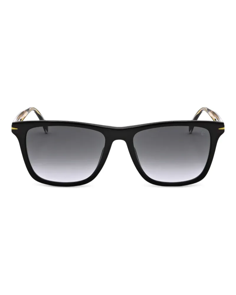 EYEWEAR by DAVID BECKHAM Sonnenbrille mit eckigem Gestell - Schwarz Schwarz