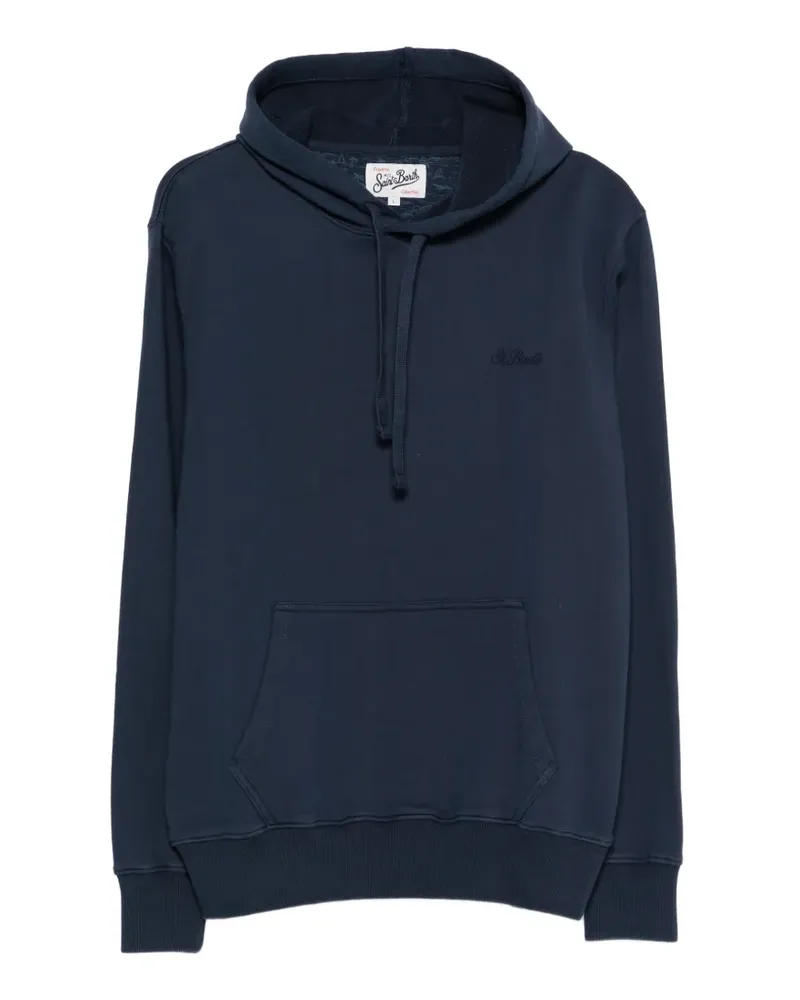MC2 Saint Barth Hoodie mit Kordelzug und Stickerei - Blau Blau