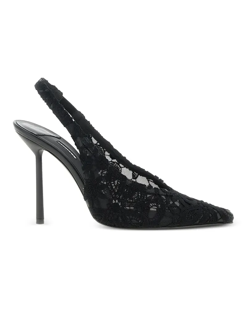 Le Silla Spitze Chantilly Slingback-Pumps - Schwarz Schwarz
