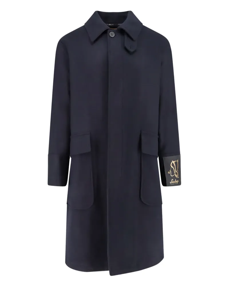 Sealup Mantel mit klassischem Kragen - Blau Blau