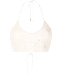 Patrizia Pepe Gehäkeltes Bralette Nude