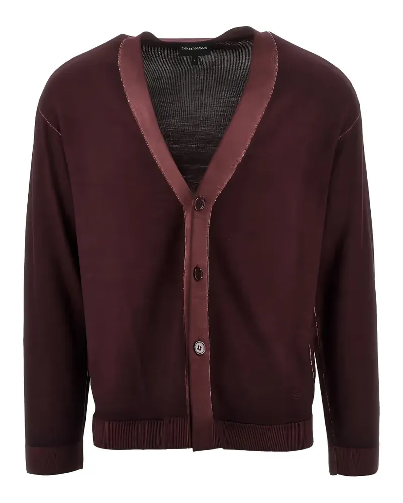 Emporio Armani fine-knit cardigan - Rot Rot