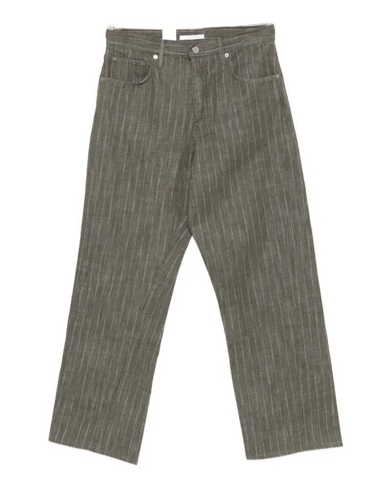 Sunflower Wide Twist striped straight jeans - Grün Grün