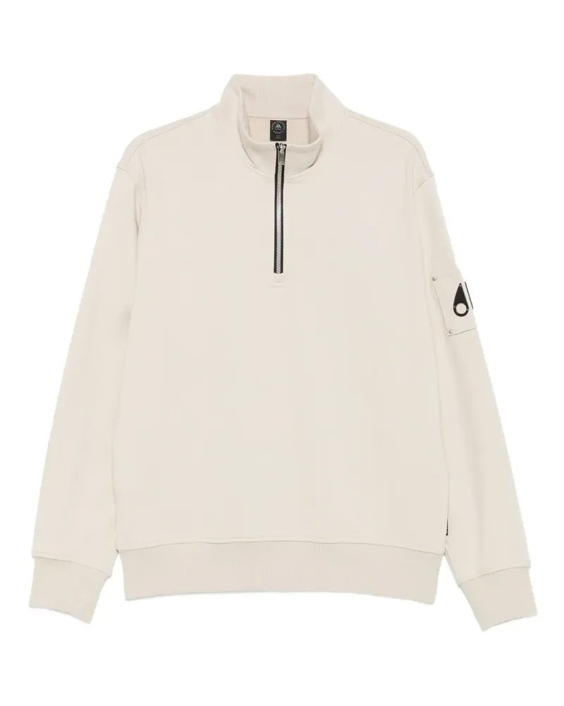 Moose Knuckles Sweatshirt mit Logo-Patch - Nude Nude