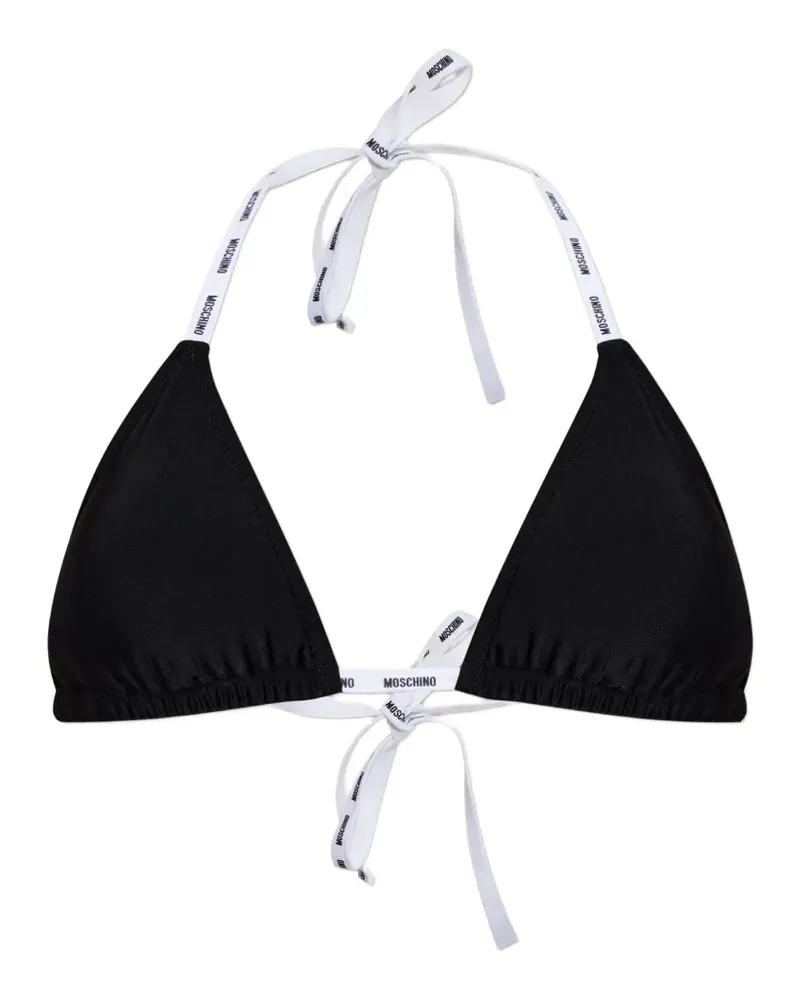 Moschino logo-detail bikini top - Schwarz Schwarz