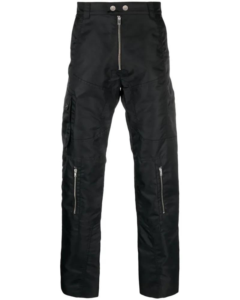 GmbH Bikerhose mit Kontrasteinsätzen - Schwarz Schwarz