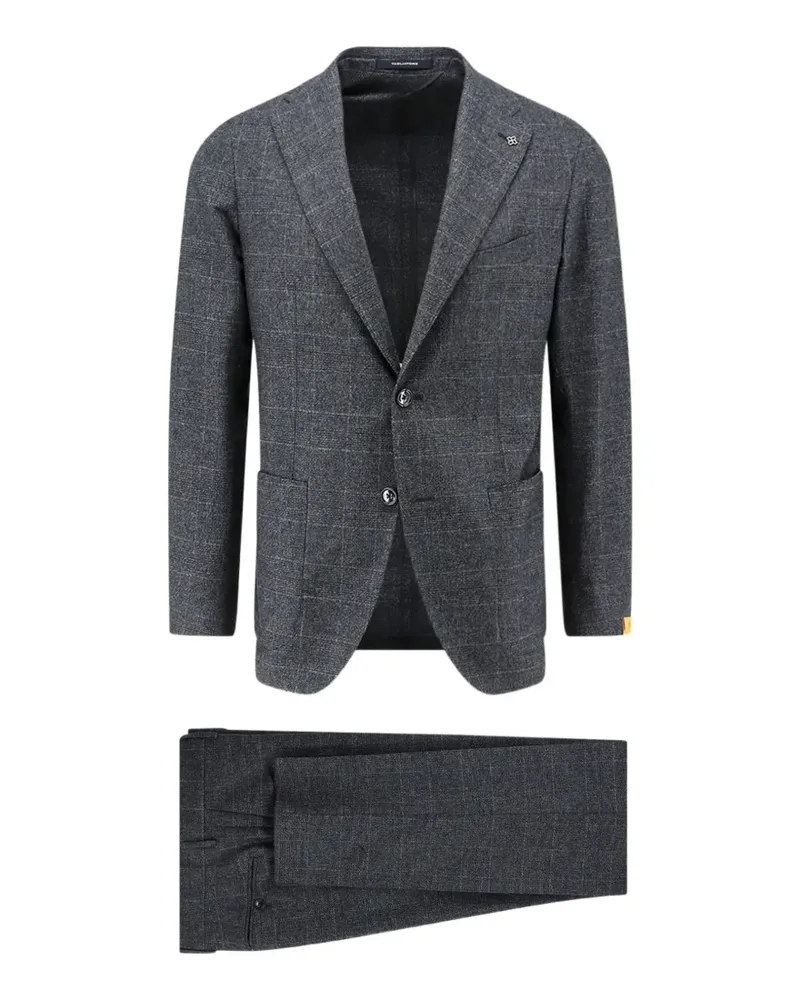 Tagliatore check-pattern single-breasted suit - Grau Grau