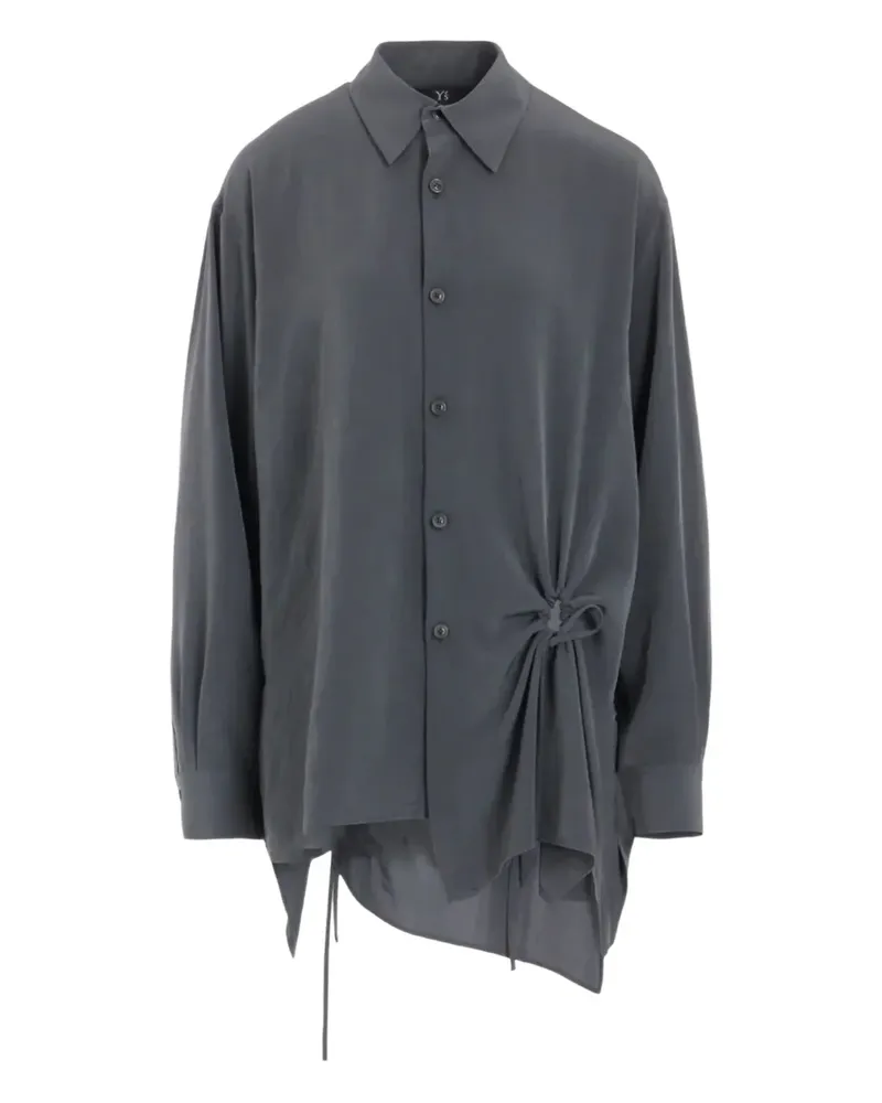 Yohji Yamamoto Hemd aus Crêpe de Chine - Grau Grau