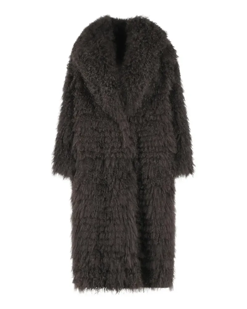 Simonetta Ravizza reversible fur coat - Braun Braun