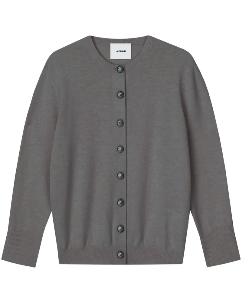 AERON Plissierter Cardigan - Grau Grau