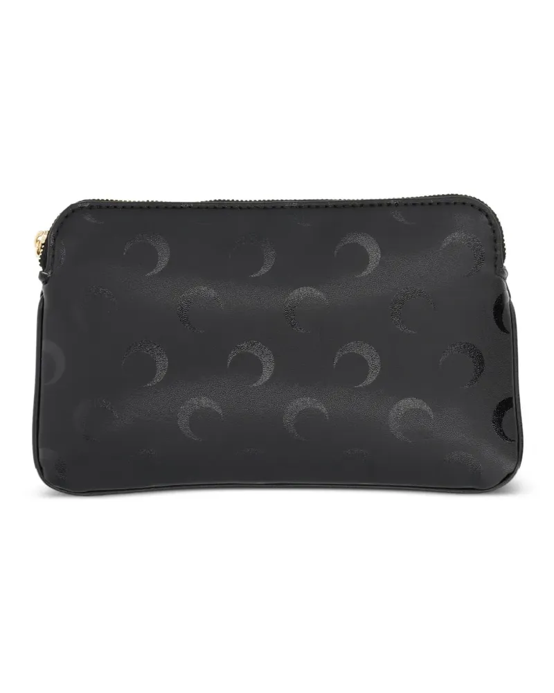 Marine Serre Portemonnaie mit Mond-Print - Schwarz Schwarz