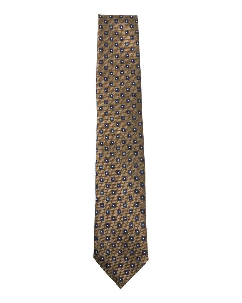 Ermenegildo Zegna patterned tie - Grün Grün