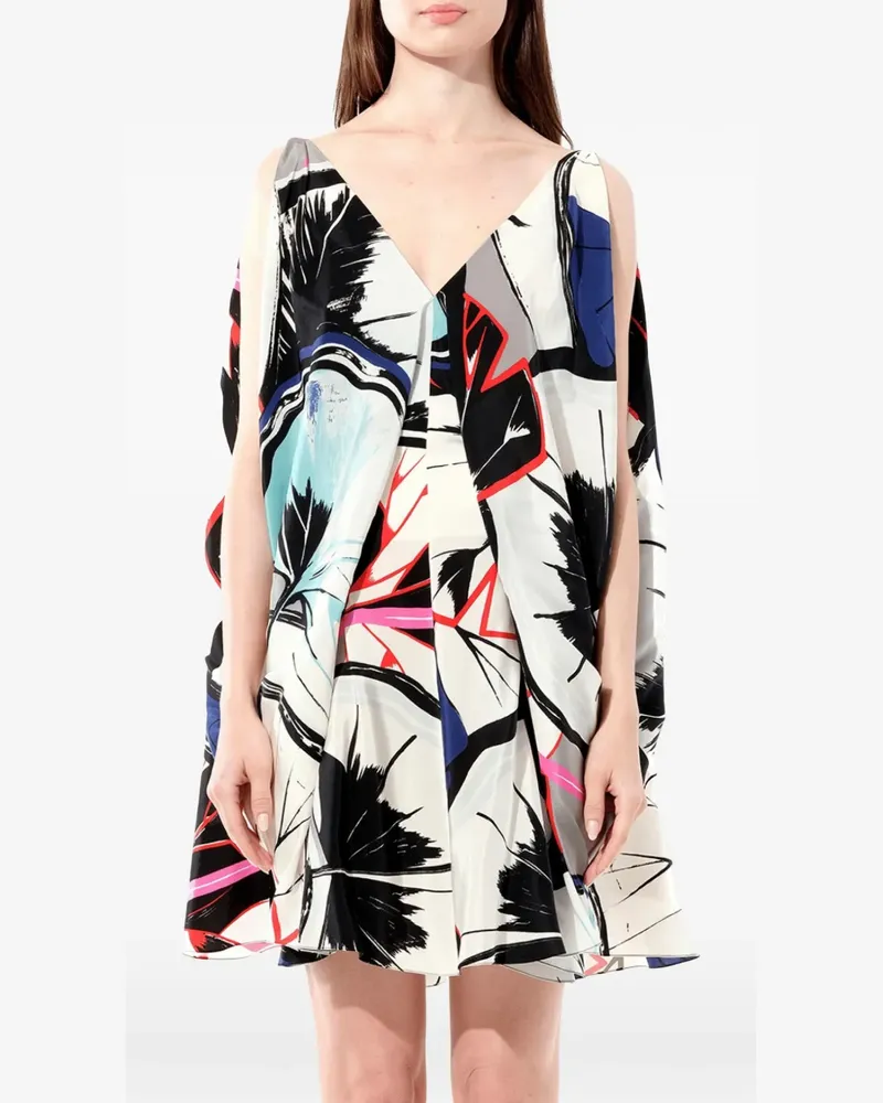 Balenciaga gingko print dress - Mehrfarbig Mehrfarbig