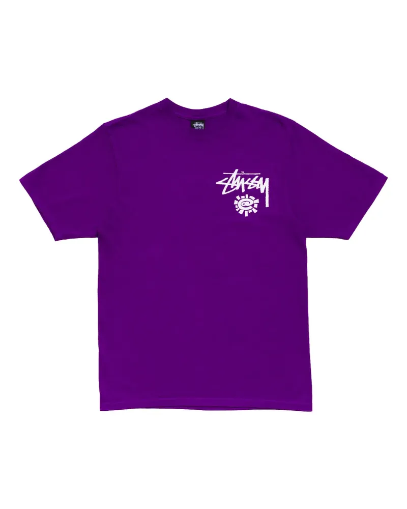 Stüssy x Always World Tour T-Shirt - Violett Violett