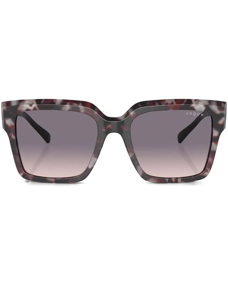 Vogue Sonnenbrille mit eckigem Gestell - Grau Grau