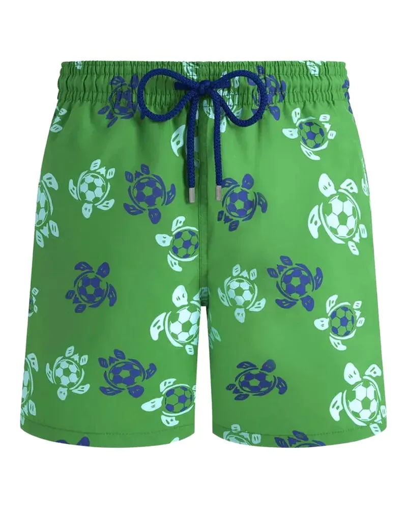 Vilebrequin Badeshorts mit Schildkröten-Print - Grün Grün