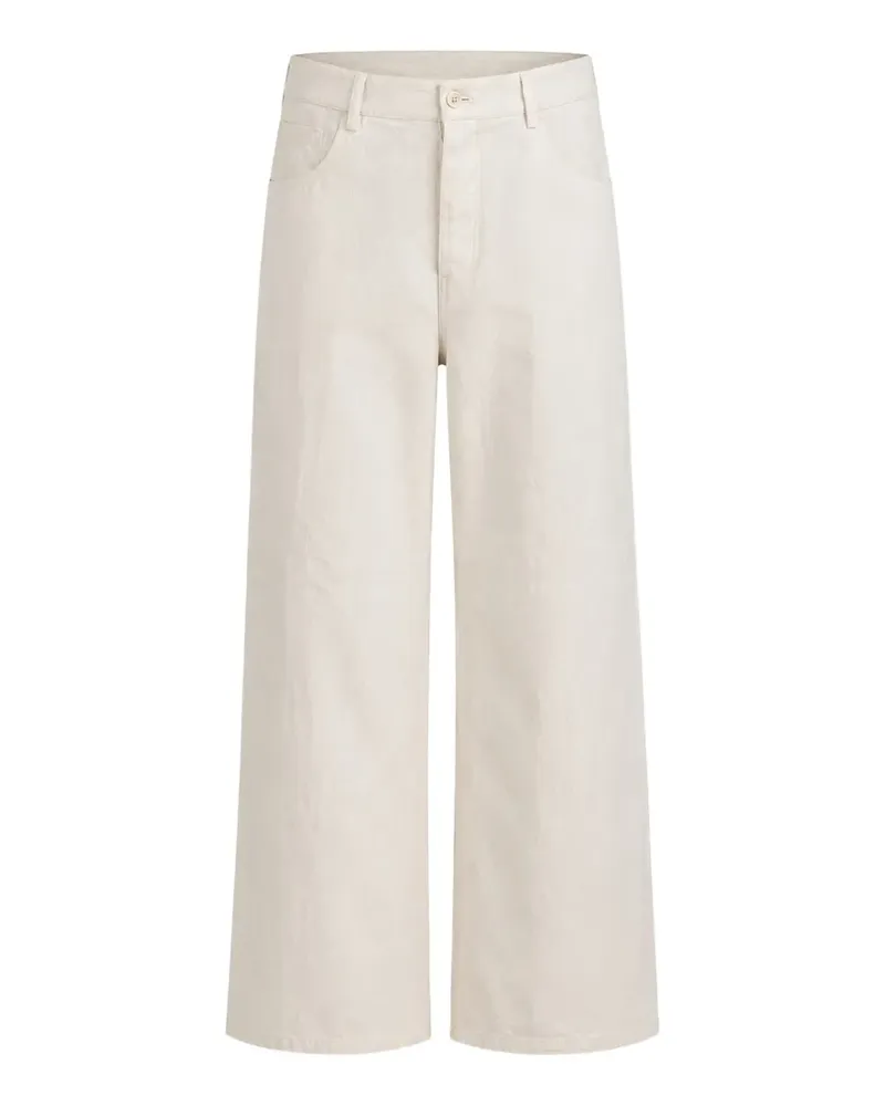 forme d'expression Skew five-pocket straight-leg trousers - Nude Nude