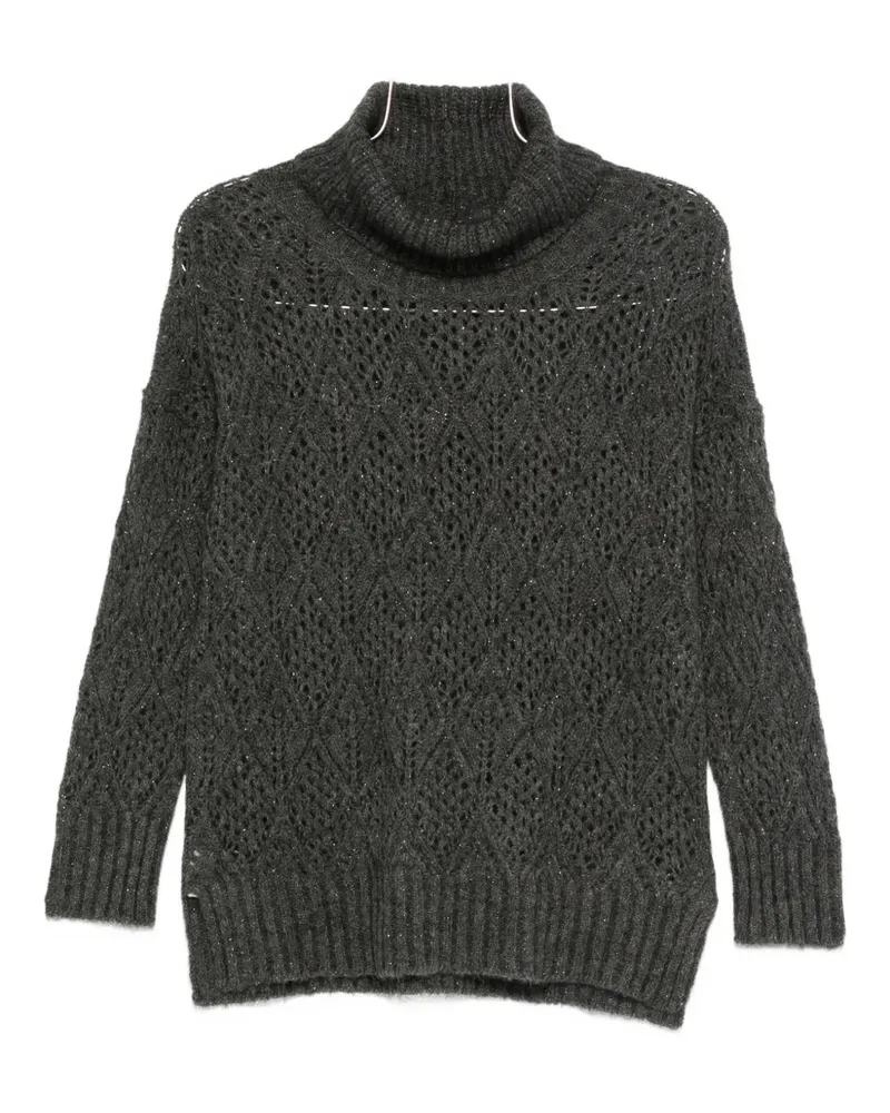 D.EXTERIOR Pullover mit Rollkragen - Grau Grau