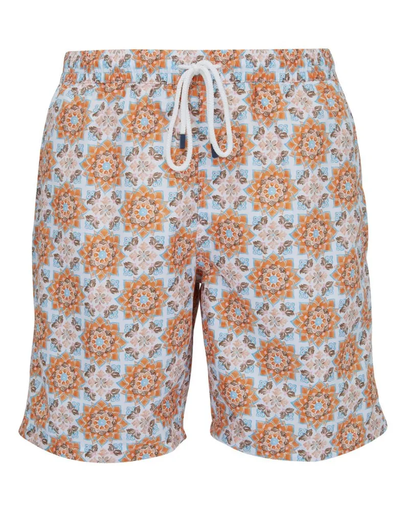 Fedeli Badeshorts mit grafischem Print Nude