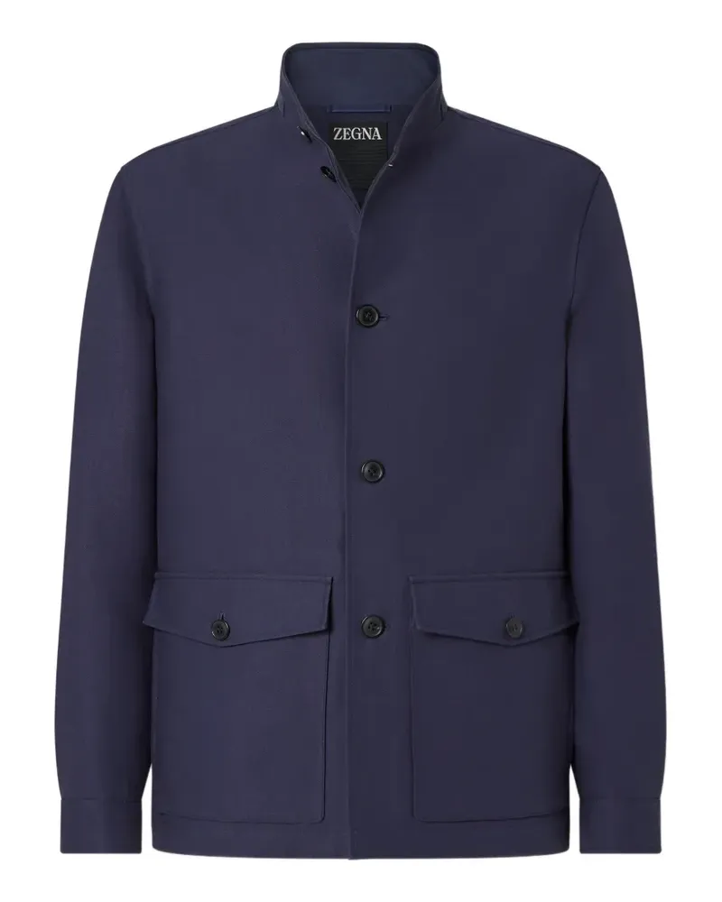 Ermenegildo Zegna Geknöpfte Chore Jacke - Blau Blau
