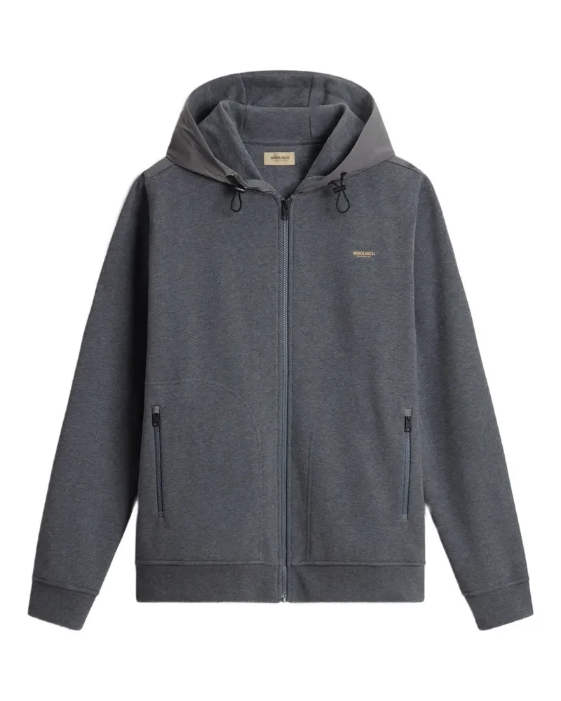 Woolrich Kapuzenjacke mit Reißverschluss - Grau Grau