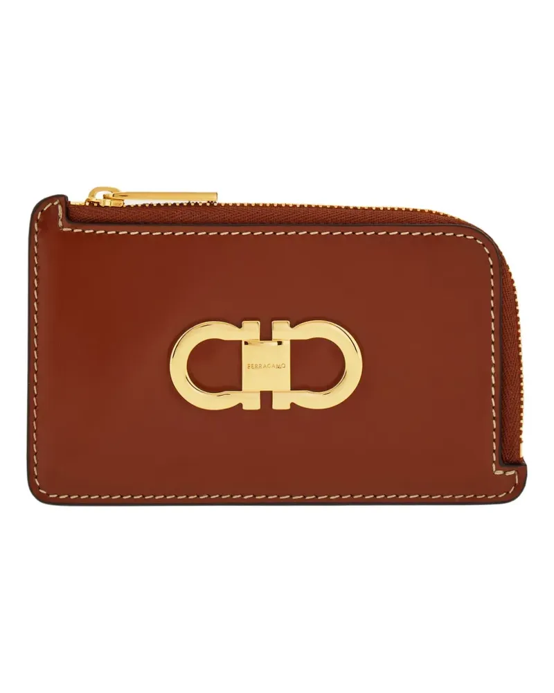 Ferragamo Double Gancini credit card holder - Braun Braun