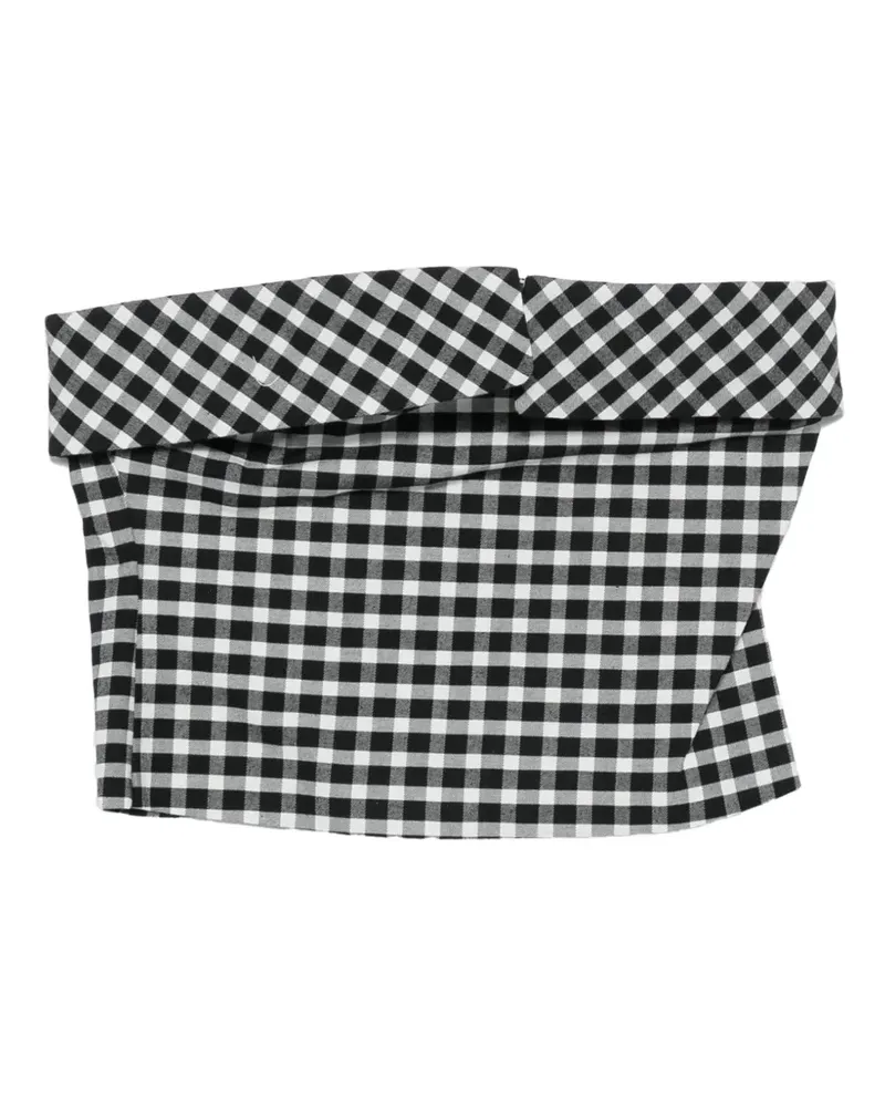 Posse Chiara strapless cotton top - Schwarz Schwarz