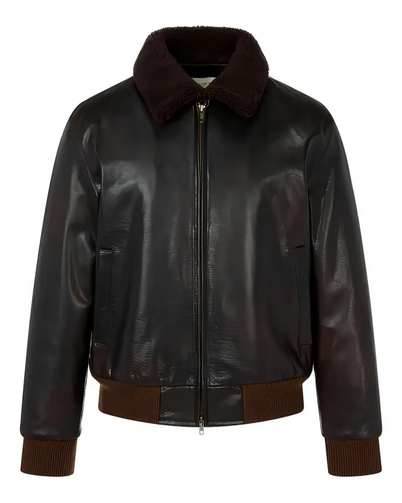 ManOnTheBoon Bomberjacke aus Shearling - Braun Braun