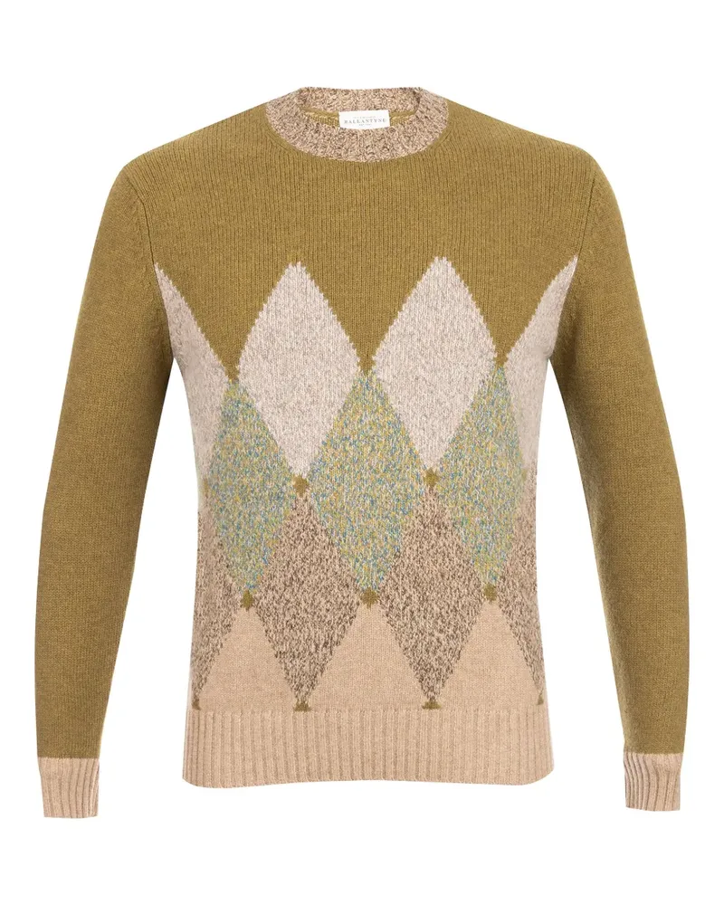 Ballantyne Pullover mit Argyle-Muster - Grün Grün