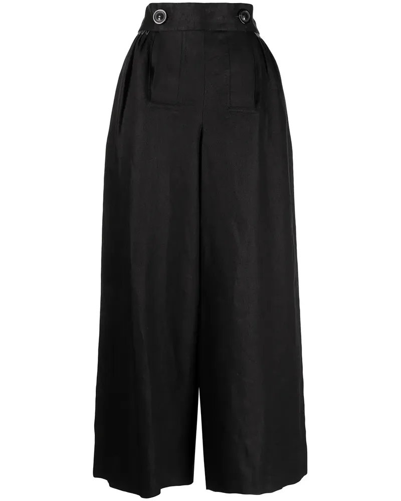 Maison Margiela Hose mit Knöpfen - Schwarz Schwarz
