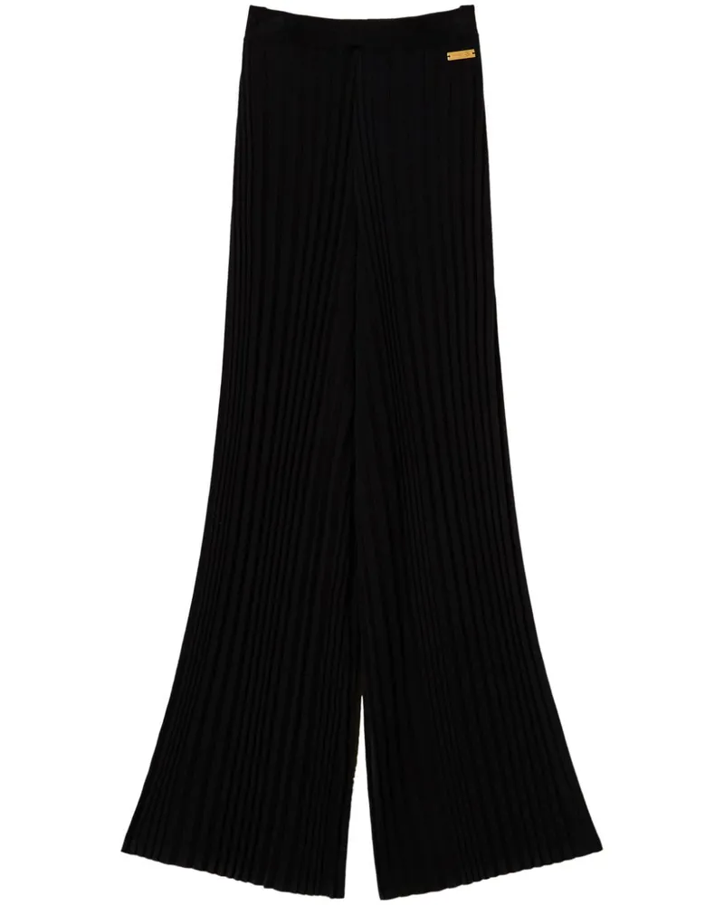 Twin-Set Hose mit Bundfalten - Schwarz Schwarz