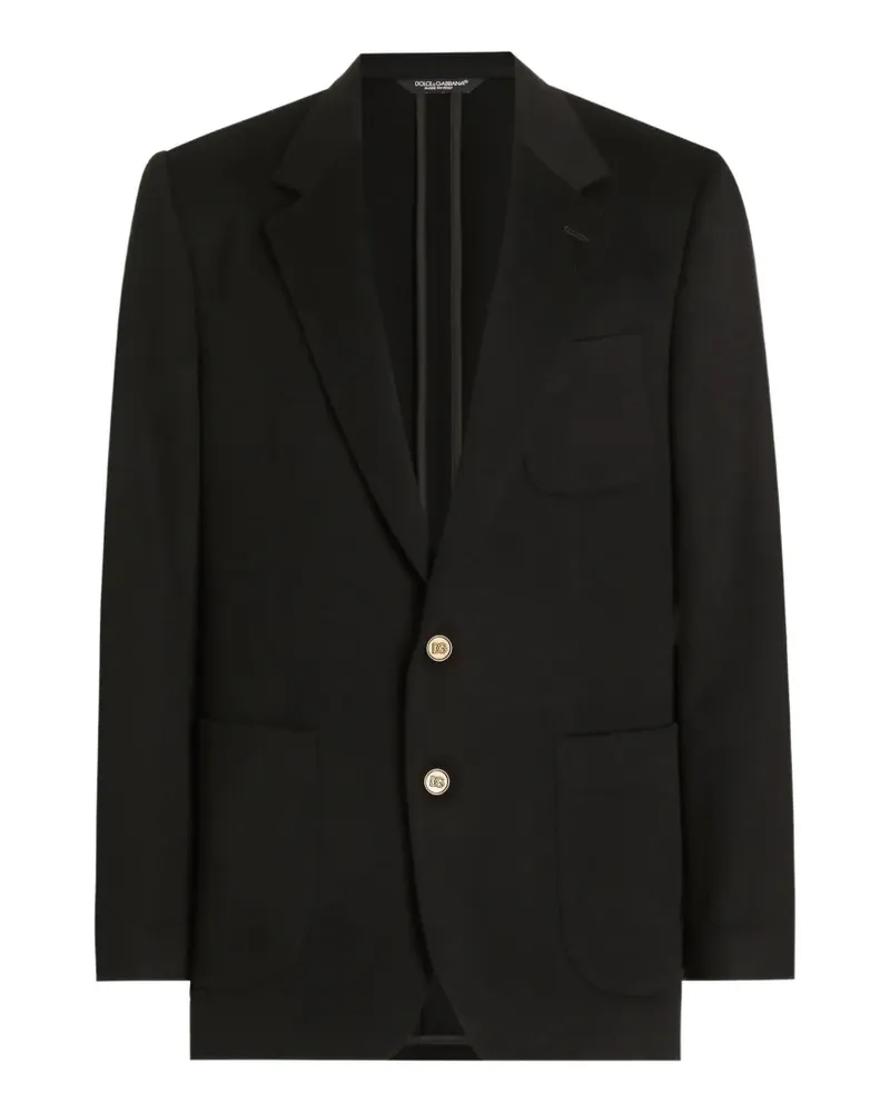 Dolce & Gabbana single-breasted Portofino cashmere jacket - Schwarz Schwarz