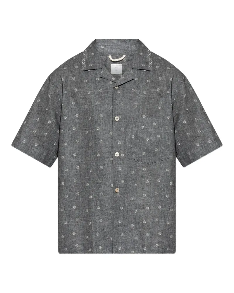 Eleventy collared polka dot shirt - Grau Grau