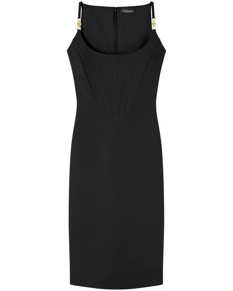 Versace Medusa Korsett-Kleid - Schwarz Schwarz