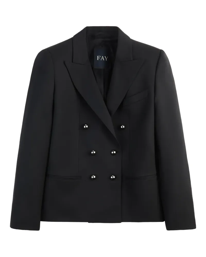 Fay double-breasted blazer - Schwarz Schwarz