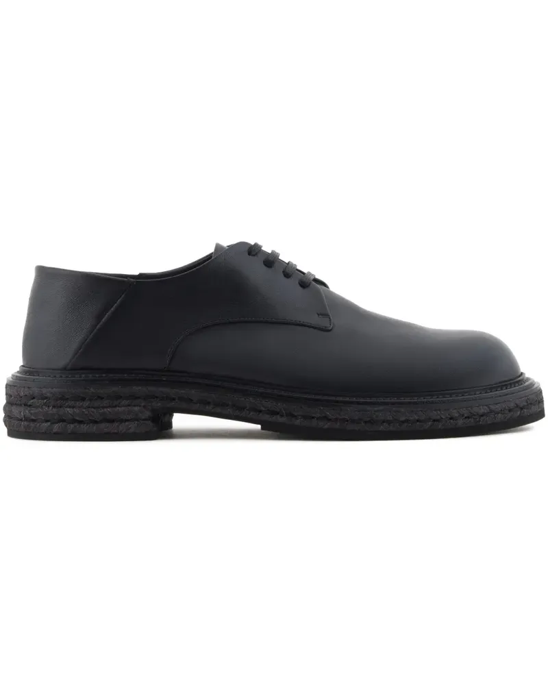 Giorgio Armani Derby-Schuhe aus Leder - Schwarz Schwarz