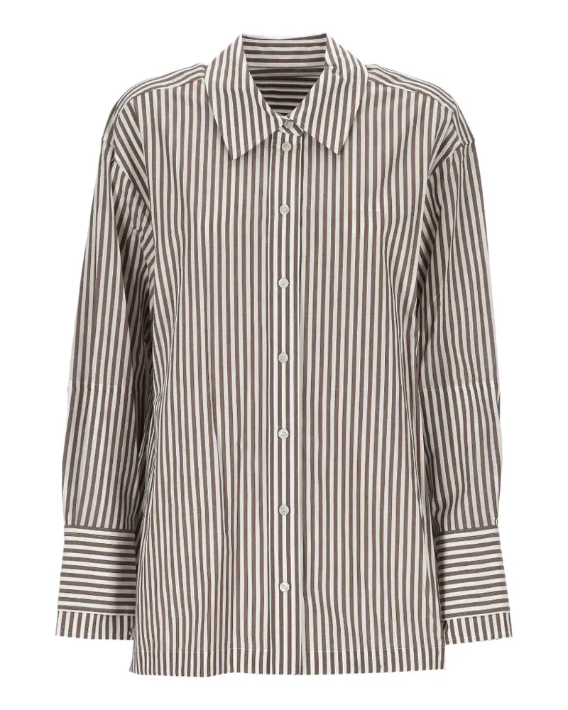 Joseph Theia vertical-stripe cotton shirt - Braun Braun