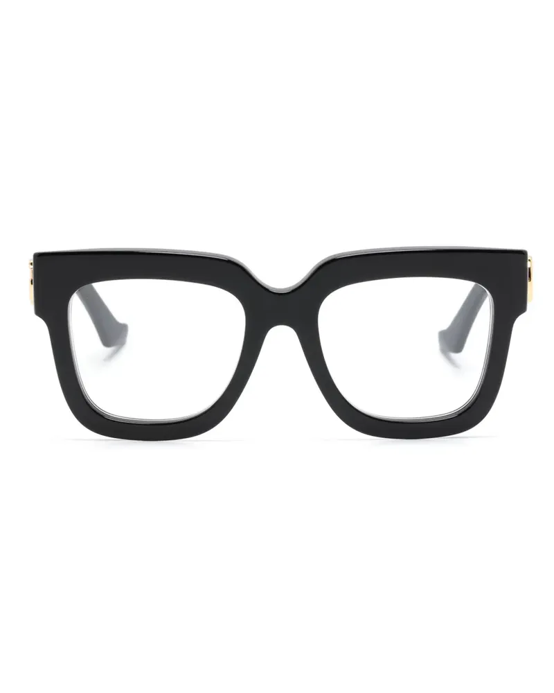 Gucci Brille mit eckigem Gestell - Schwarz Schwarz