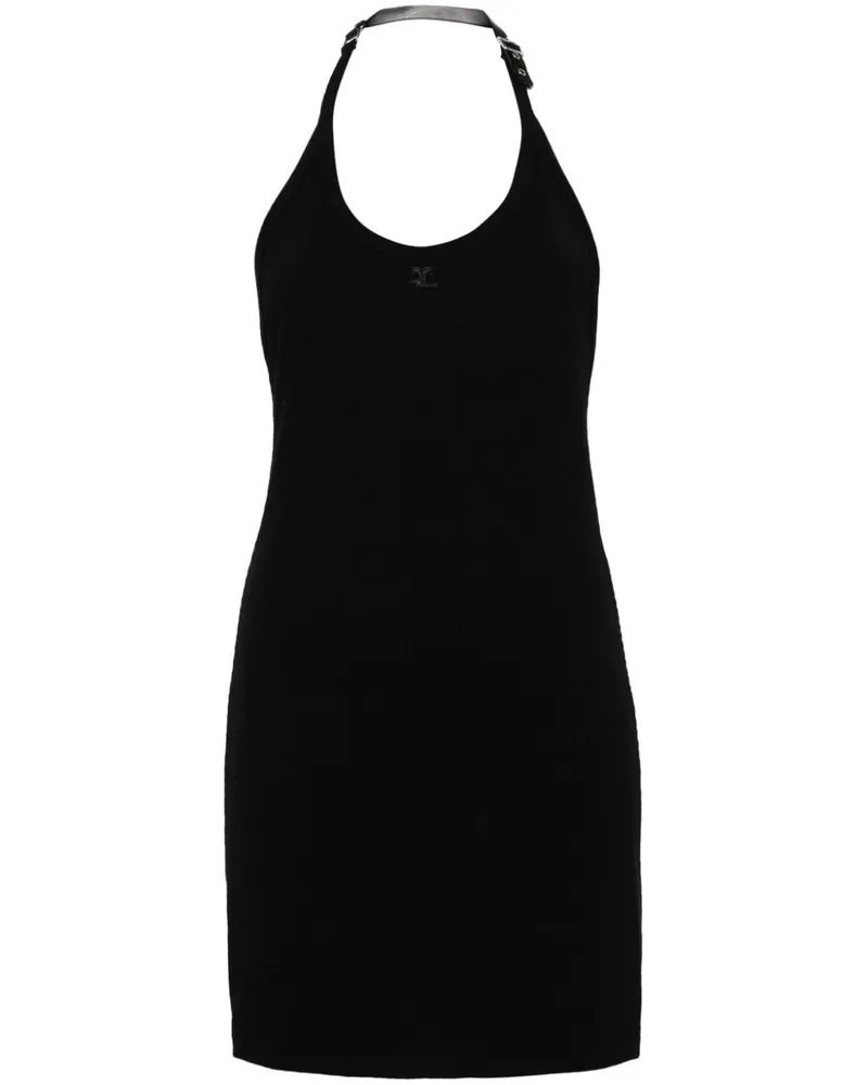 Courrèges Holistic Buckle 90 Minikleid - Schwarz Schwarz