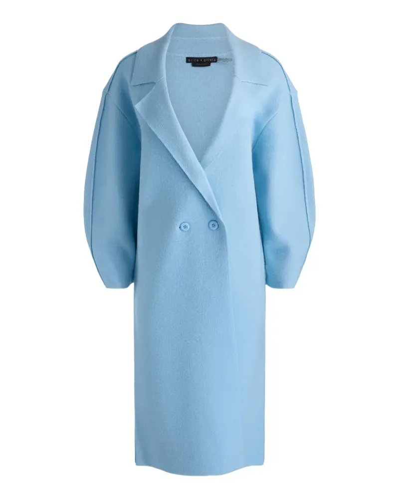 Alice + Olivia Waverly Cocoon double-breasted coat - Blau Blau