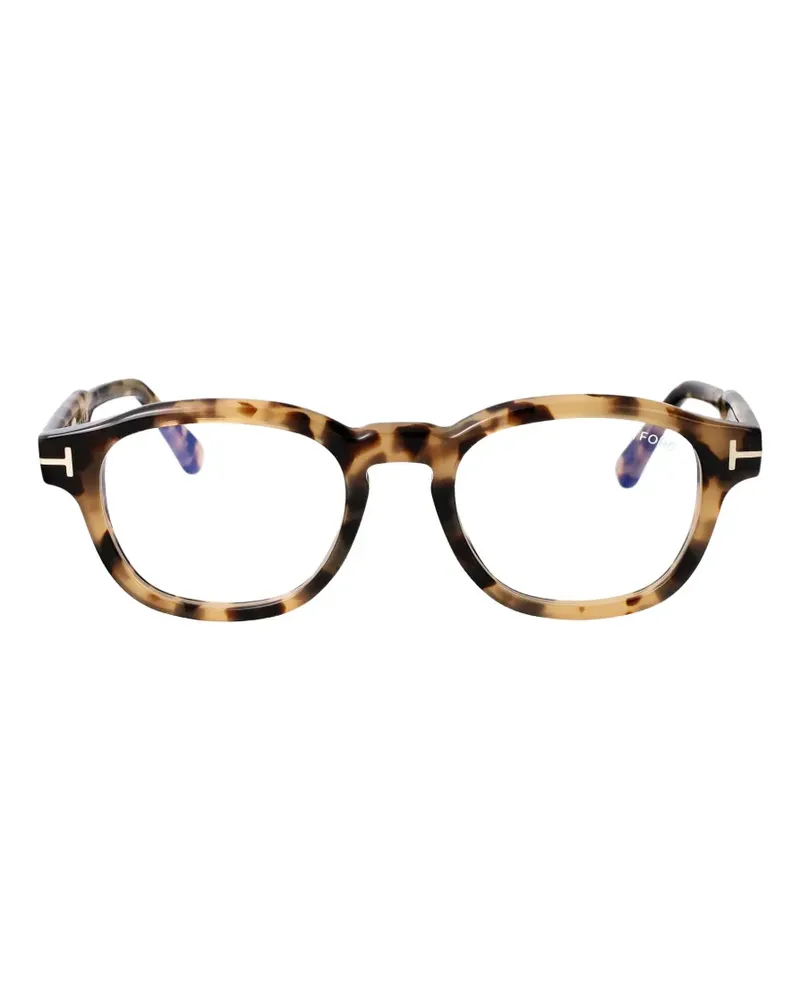 Tom Ford Brille mit rundem Gestell - Braun Braun