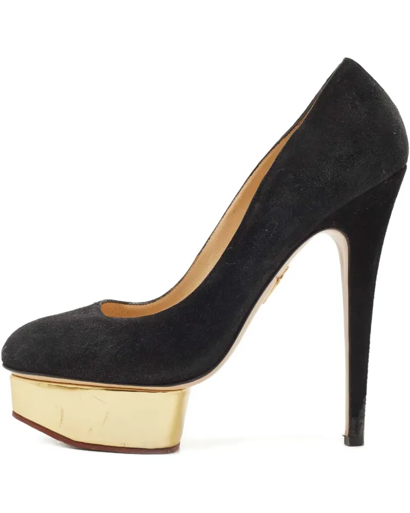 Charlotte Olympia Dolly Pumps mit Absatz 150mm - Schwarz Schwarz