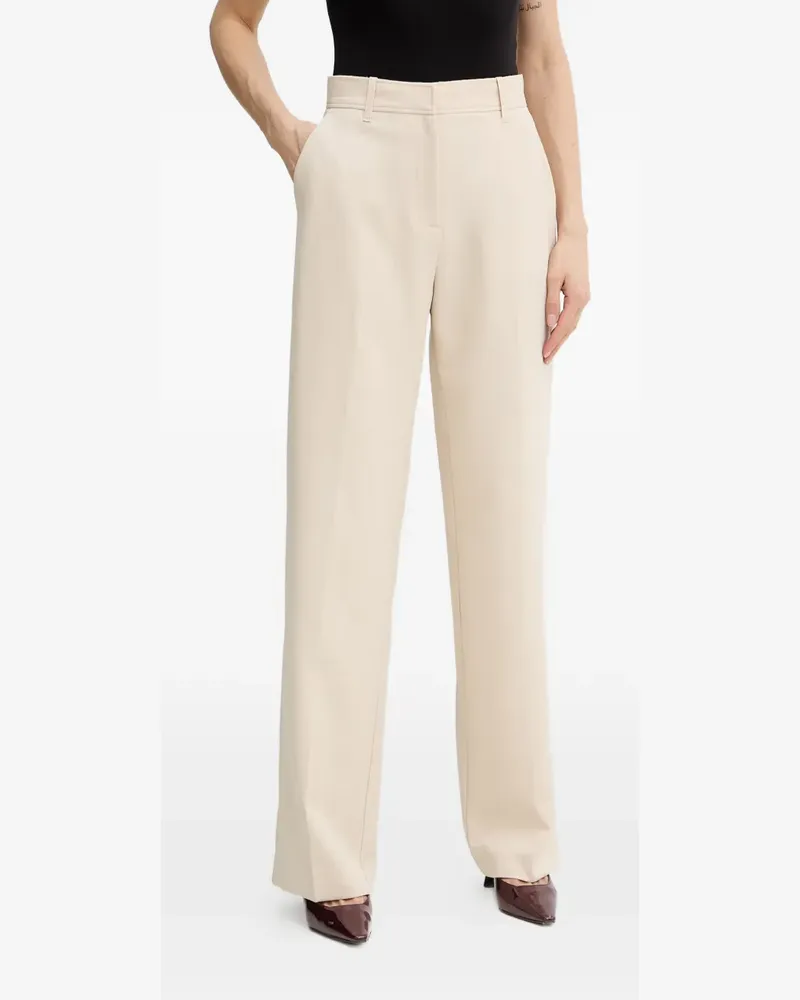 Guess pressed-crease tailored trousers - Nude Nude
