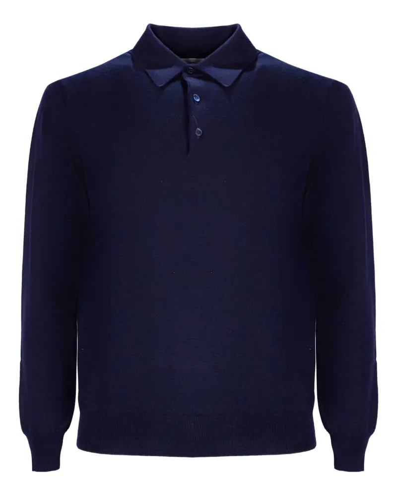 Cruciani Poloshirt mit Knopfverschluss - Blau Blau