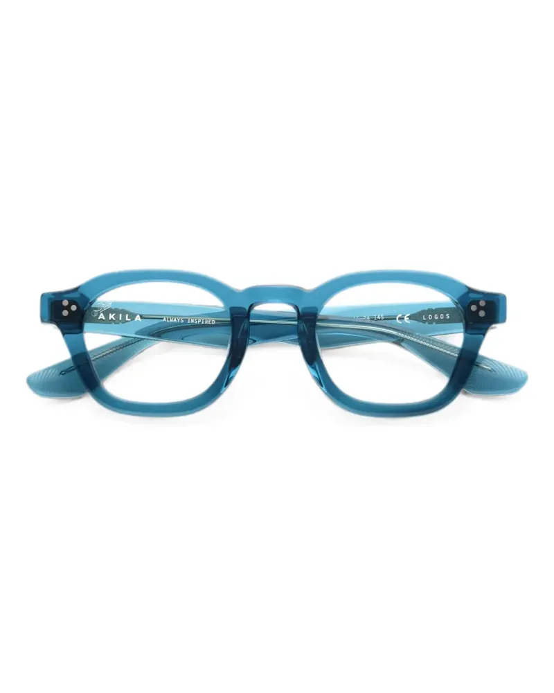 AKILA Brille mit rundem Gestell - Blau Blau