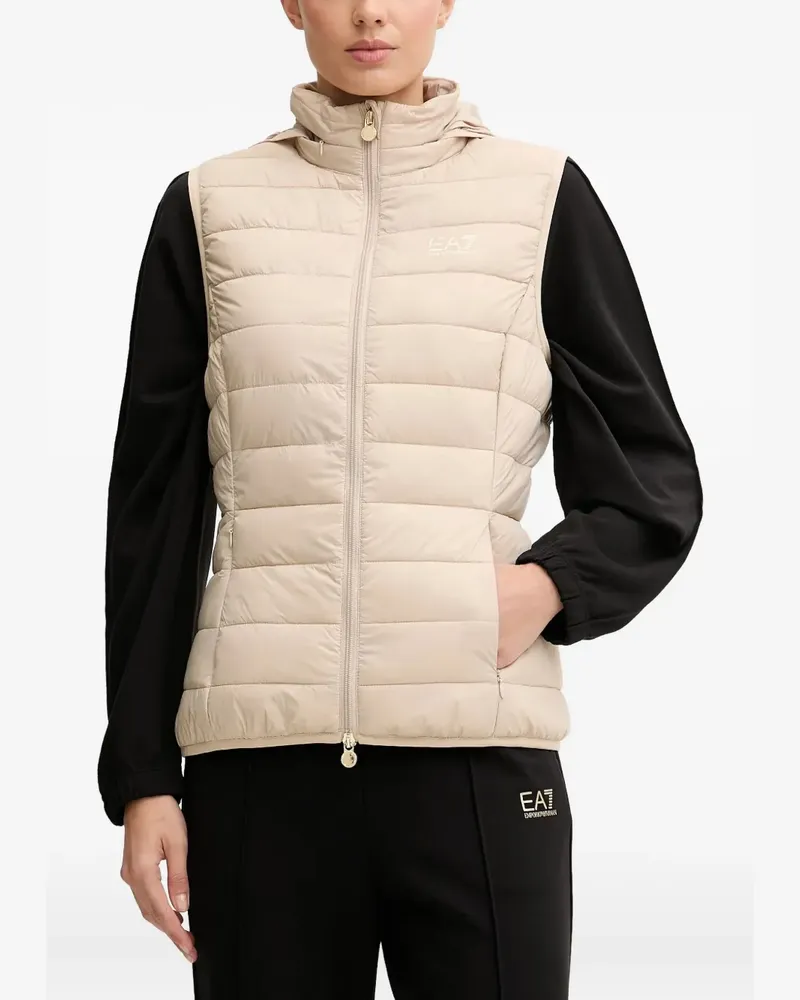 EA7 hooded padded gilet - Nude Nude