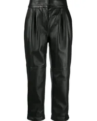 Moschino Cropped-Hose mit hohem Bund Schwarz