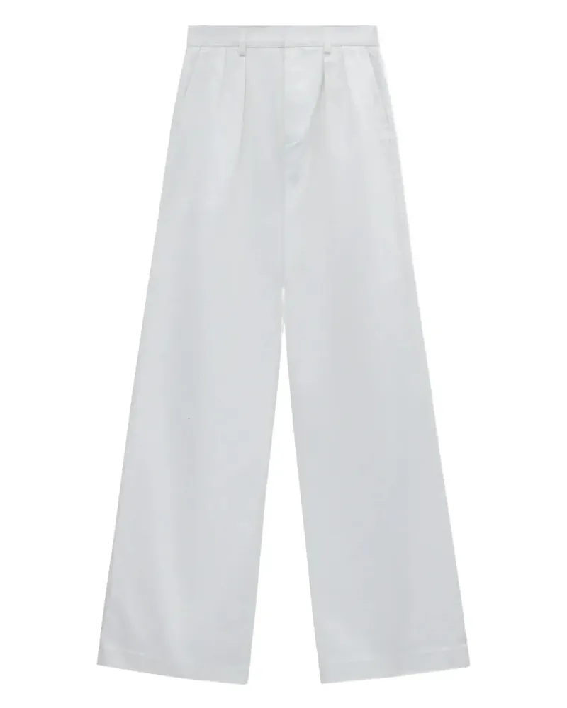 Loewe pleated trousers - Weiß Weiß
