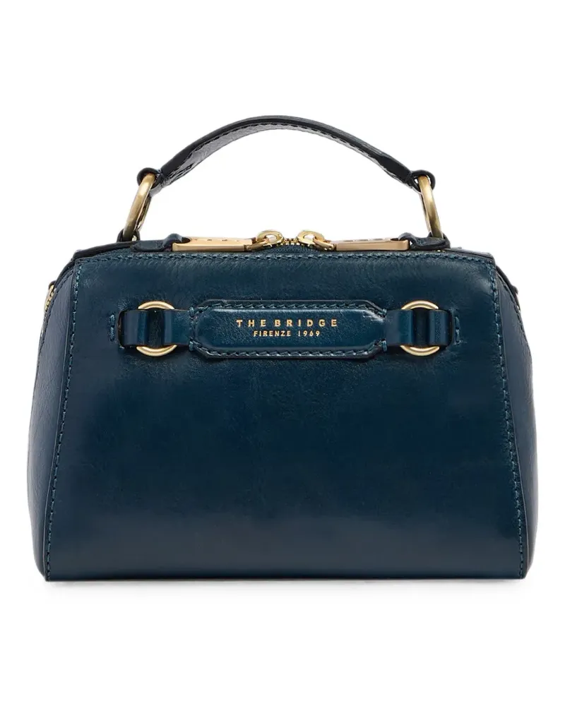 The Bridge Laura leather tote bag - Blau Blau