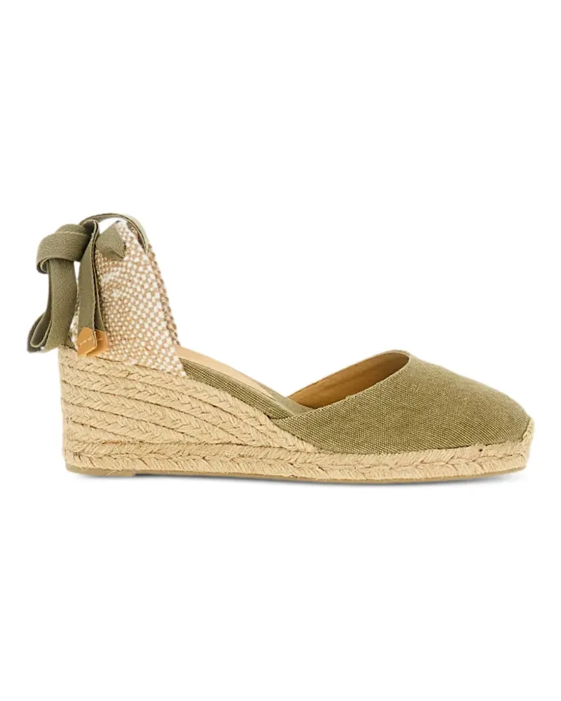 Castañer Espadrilles mit Riemen - Grün Grün
